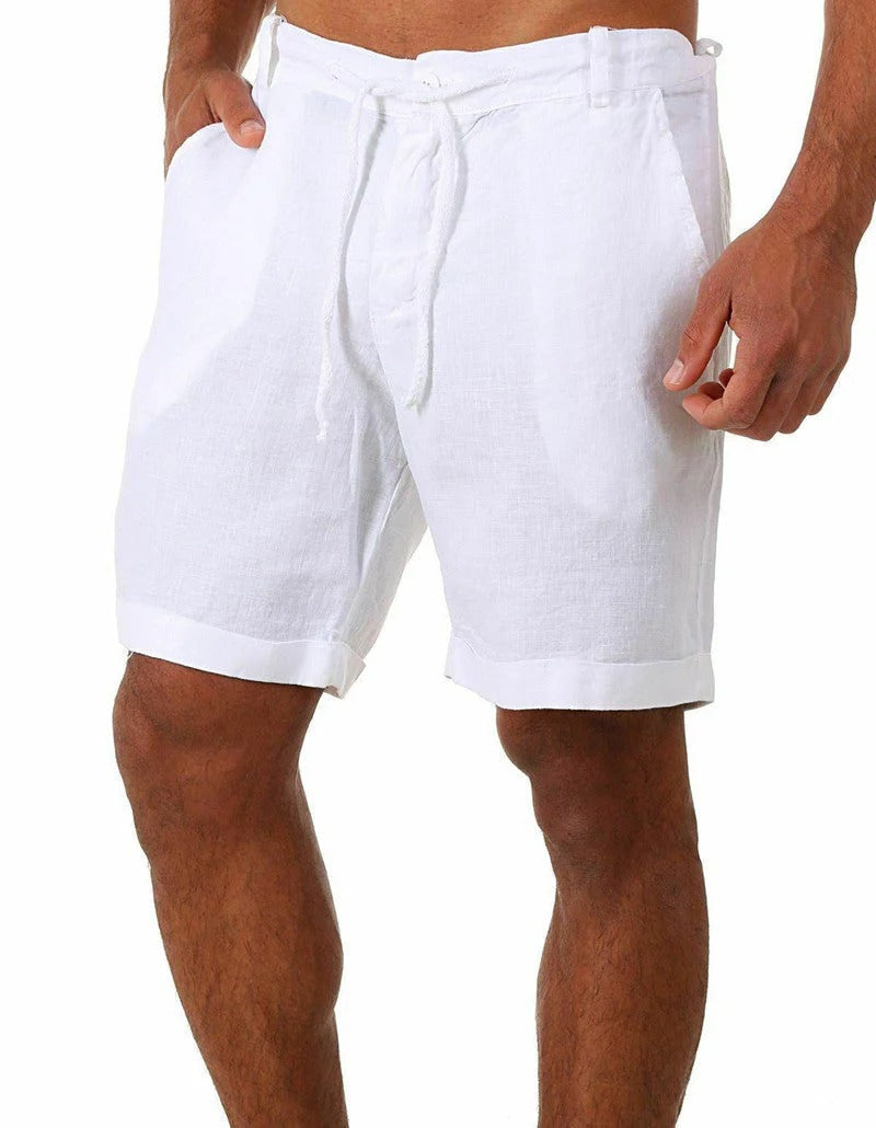 Heren Casual Korte Broek Wit