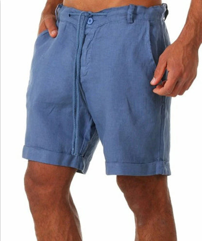 Heren Casual Korte Broek Blauw