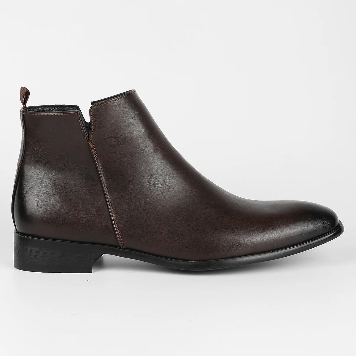 Heren Chelsea Boots Enkellaarzen met Rits en Lage Hak