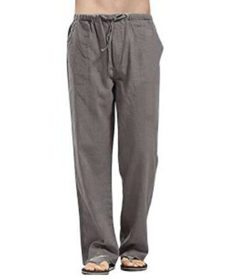 Heren Linnen Broek met Ademend Comfort en Ontspannen Pasvorm 1