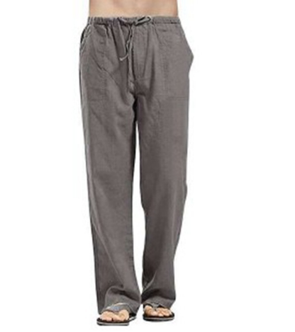 Heren Linnen Broek met Ademend Comfort en Ontspannen Pasvorm 1