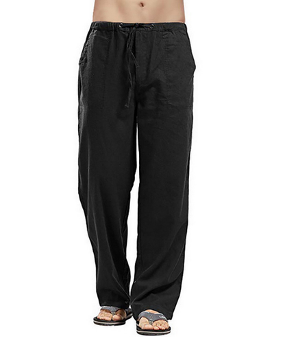 Heren Linnen Broek met Ademend Comfort en Ontspannen Pasvorm 4
