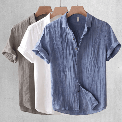 Heren Linnen Overhemd Shirt