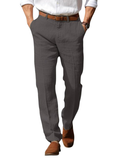 Heren Linnen Pantalon met Verzorgde Pasvorm en Ademend Comfort 5