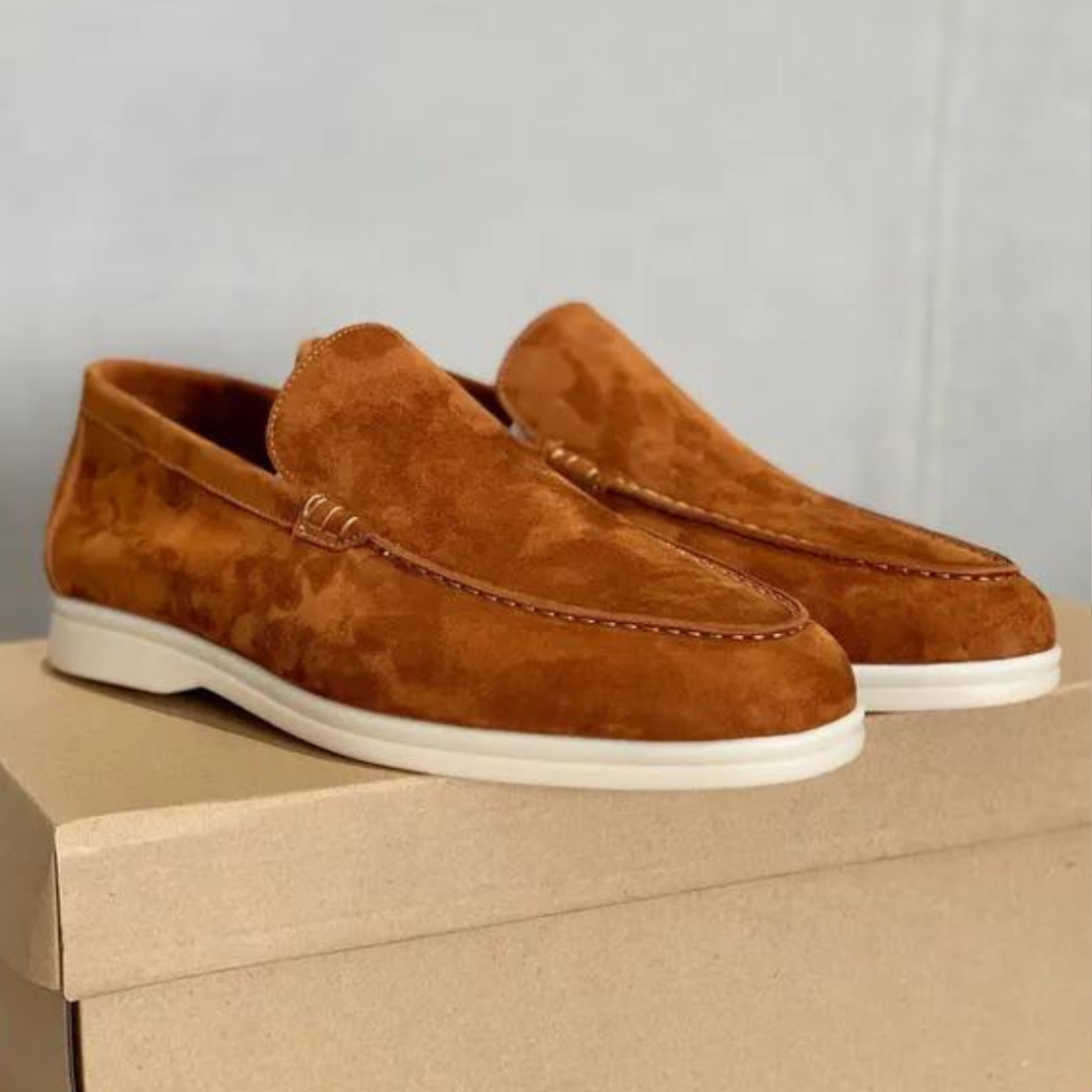 Heren Casual Loafers Karamel