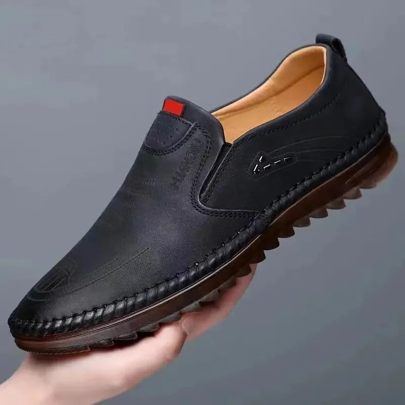 Heren Mocassins met Antislip Zolen en Ademend Ontwerp Zwart