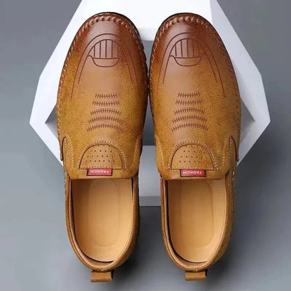Heren Mocassins van Leer met Antislip Zolen en Ademend Ontwerp 5