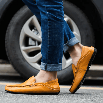 Heren Mocassins van Leer met Handgestikte Details en Comfortabele Inlegzool 4
