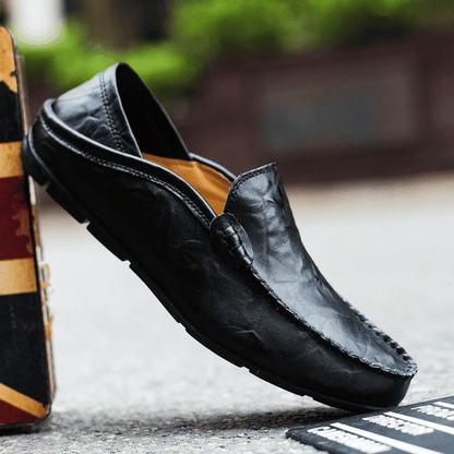 Heren Mocassins van Leer met Handgestikte Details en Comfortabele Inlegzool 8