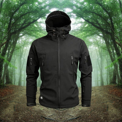 Heren Outdoor Softshell Jas met Waterafstotende Laag en Verborgen Zakken