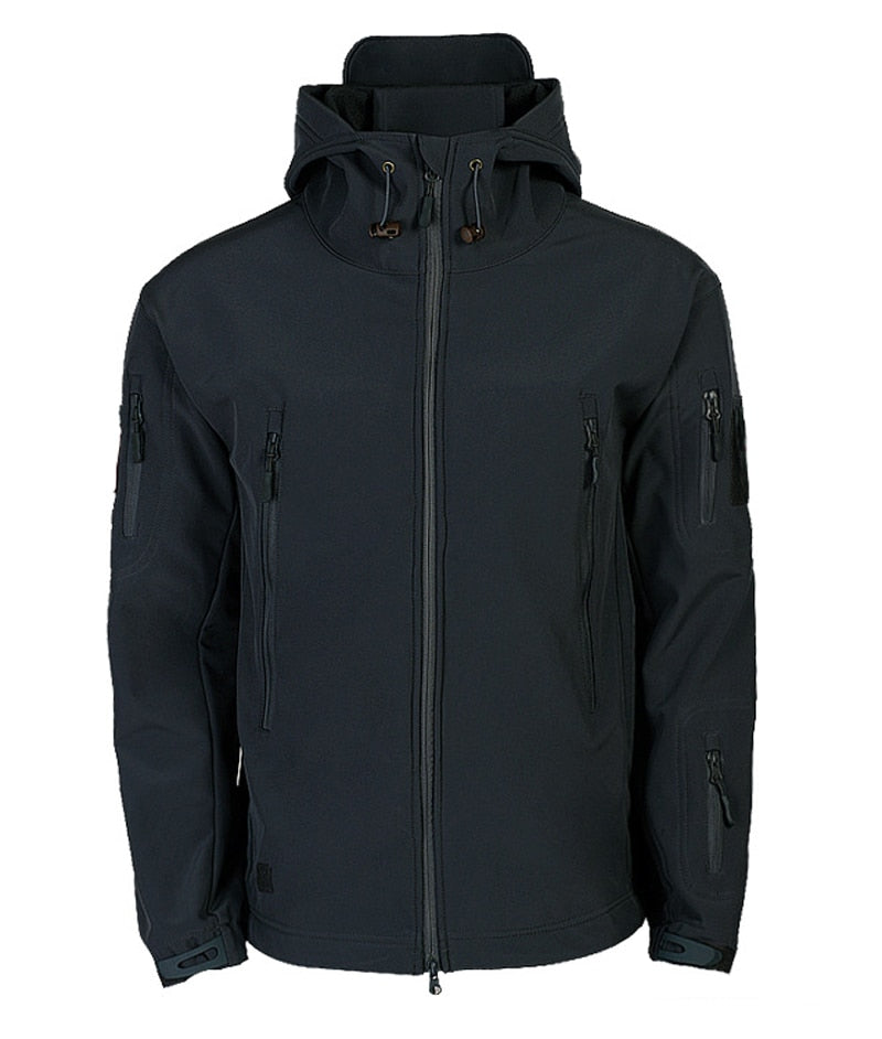 Heren Outdoor Softshell Jas met Waterafstotende Laag en Verborgen Zakken