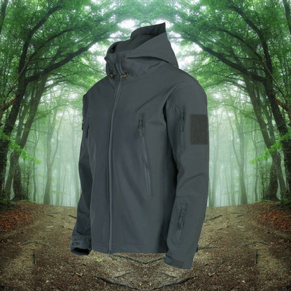 Heren Outdoor Softshell Jas met Waterafstotende Laag en Verborgen Zakken