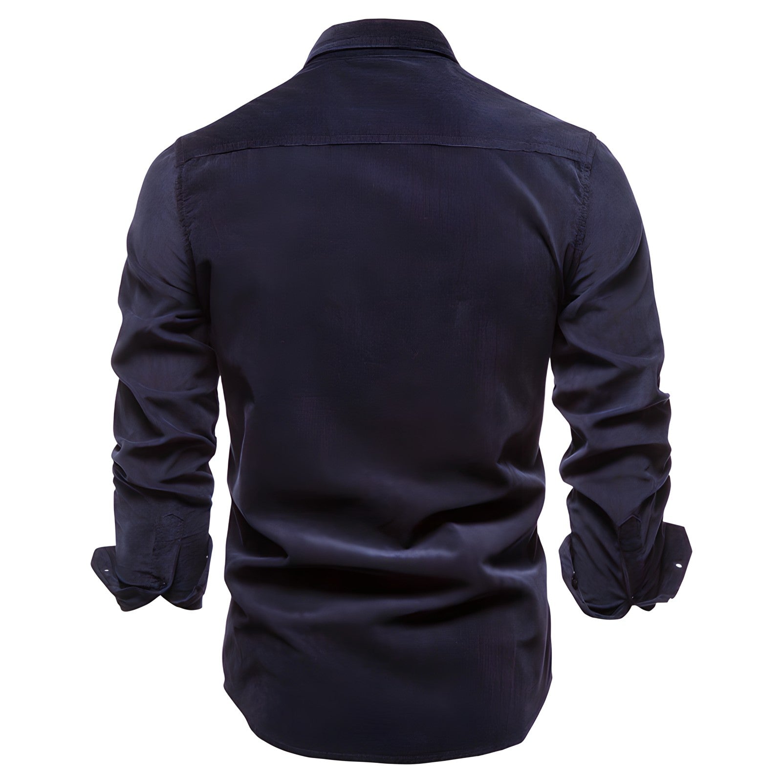 Heren Overhemd met Knoopsluiting en Casual Stijl 8