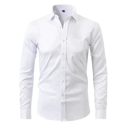 Heren Overhemd met Lange Mouwen en Tailored Fit 0