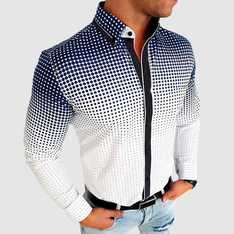 Heren Overhemd met Slim Fit en Elegante Kraag voor Casual en Formele Gelegenheden 0