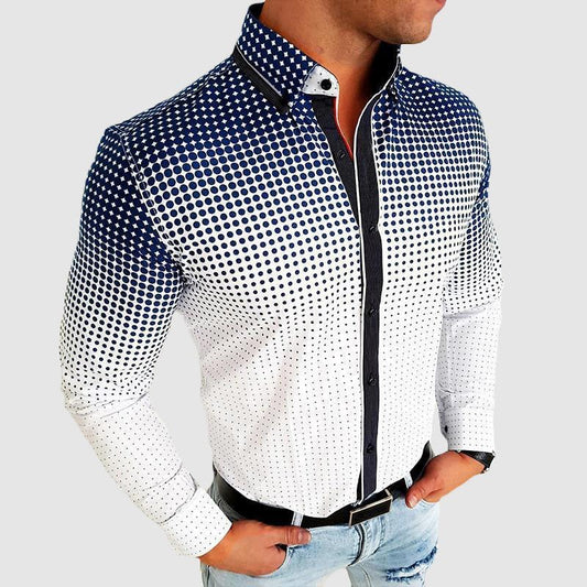 Heren Overhemd met Slim Fit en Elegante Kraag voor Casual en Formele Gelegenheden 0