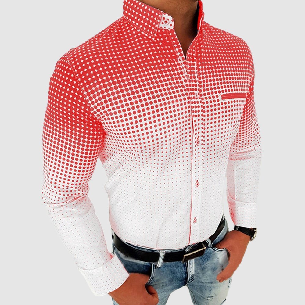 Heren Overhemd met Slim Fit en Elegante Kraag voor Casual en Formele Gelegenheden 1