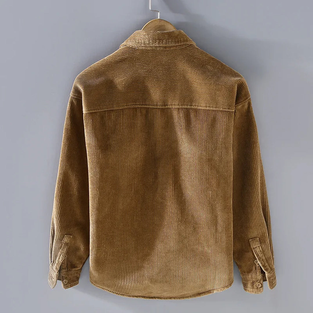 Heren Corduroy Overhemdjack Gevoerd