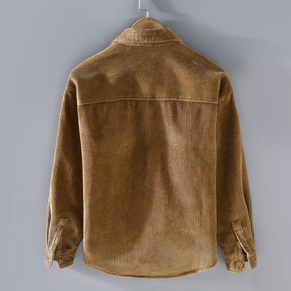 Heren Corduroy Overhemdjack Gevoerd