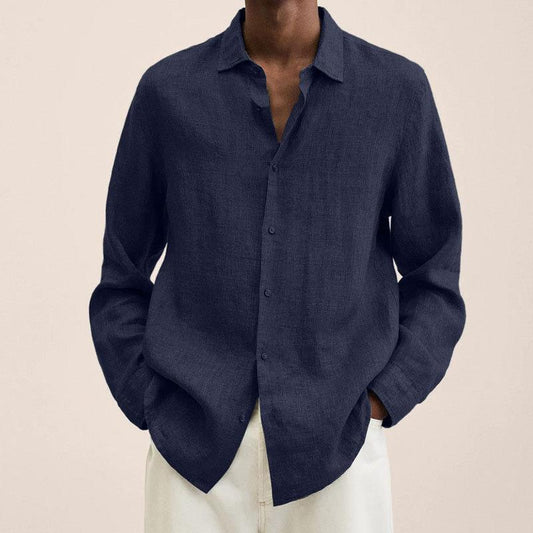 Heren Overhemd van Zacht Flanel met Oversized Pasvorm voor Casual Stijl 0