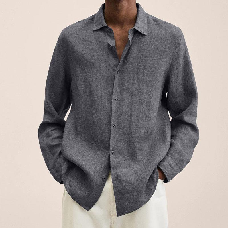 Heren Overhemd van Zacht Flanel met Oversized Pasvorm voor Casual Stijl 10