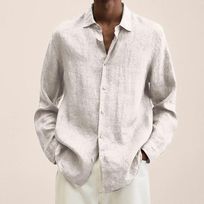 Heren Overhemd met Lichte Oversized Pasvorm en Casual Stijl Wit