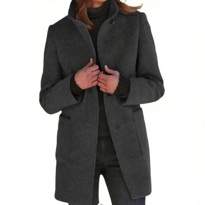 Heren Overjas met Monochroom Patroon en Lange Mouwen 3