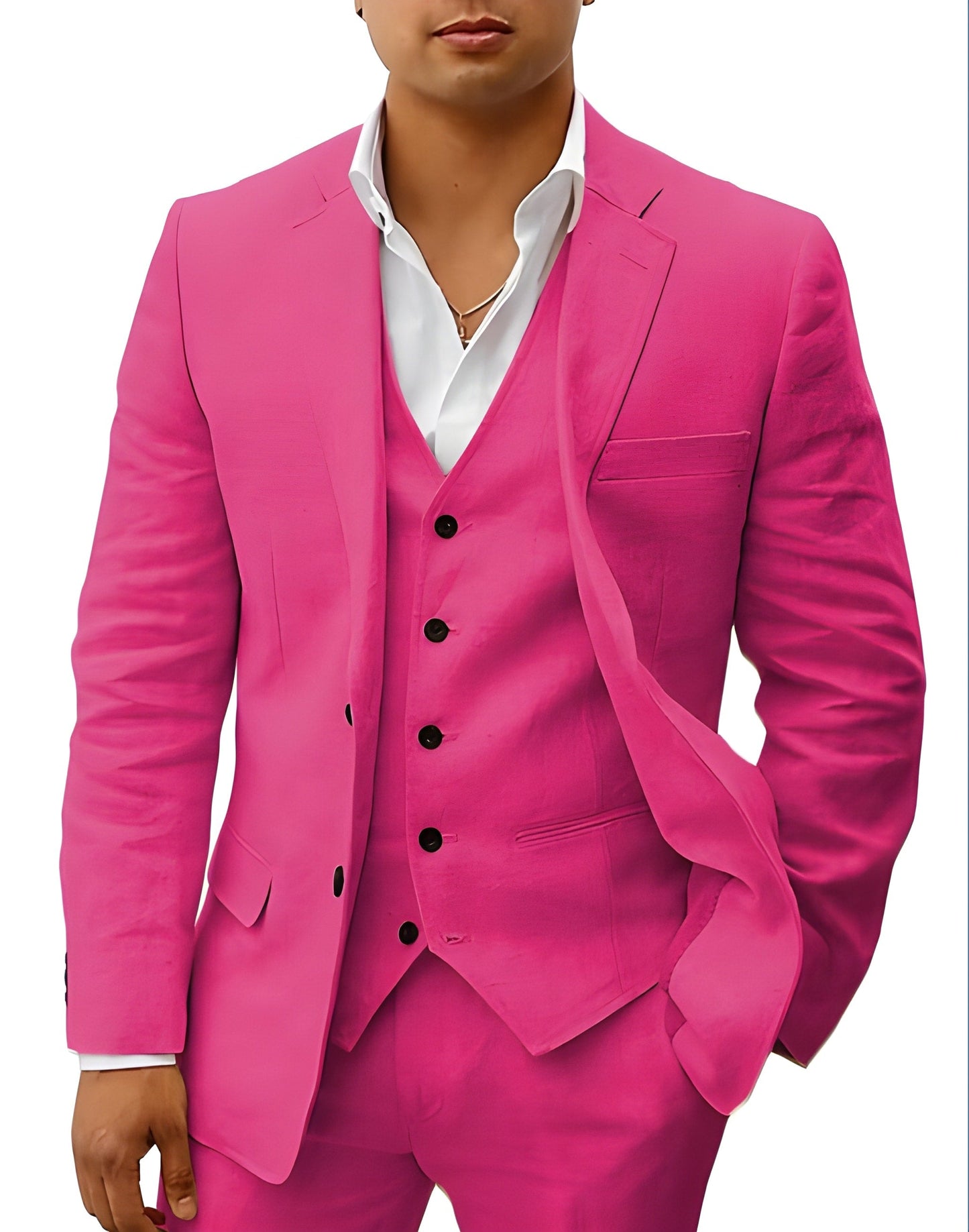 Heren Pak 3-Delig van Ademend Linnen voor Casual en Formele Zomerlook 12
