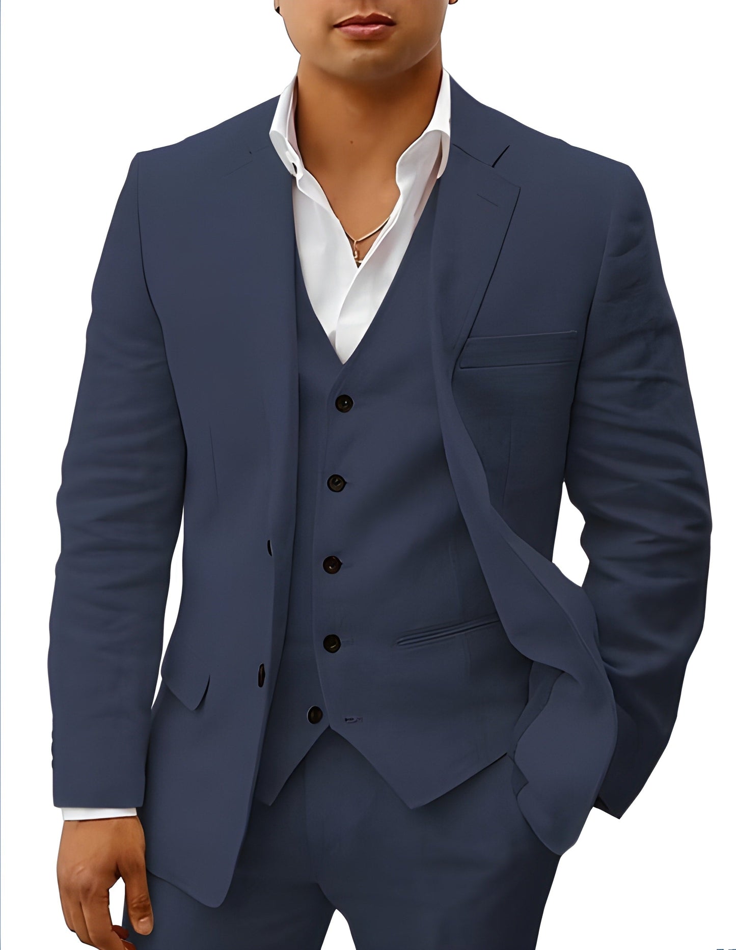 Heren Pak 3-Delig van Ademend Linnen voor Casual en Formele Zomerlook 5