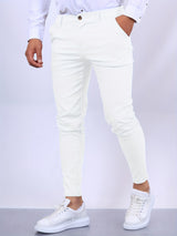 Heren Pantalon Slim Fit met Rechte Pijpen