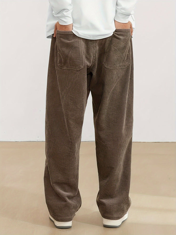 Heren Pantalon met Ample Pasvorm en Moderne Stijl 1
