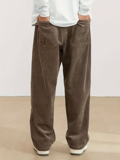 Heren Pantalon met Ample Pasvorm en Moderne Stijl 1