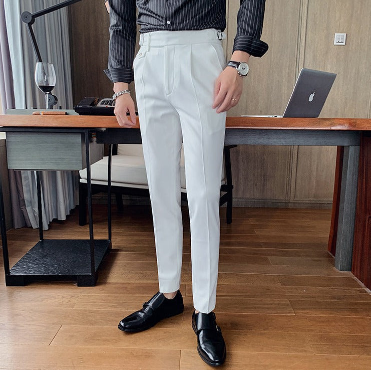 Heren Pantalon met Eenvoudig Ontwerp en Comfortabele Pasvorm 10