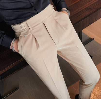 Heren Pantalon met Eenvoudig Ontwerp en Comfortabele Pasvorm 2