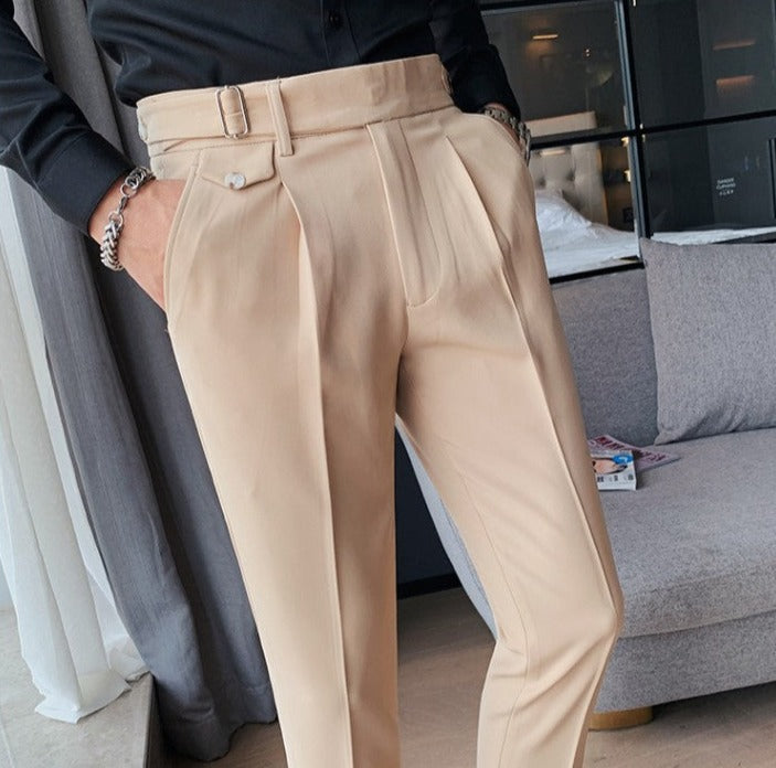 Heren Pantalon met Eenvoudig Ontwerp en Comfortabele Pasvorm 3