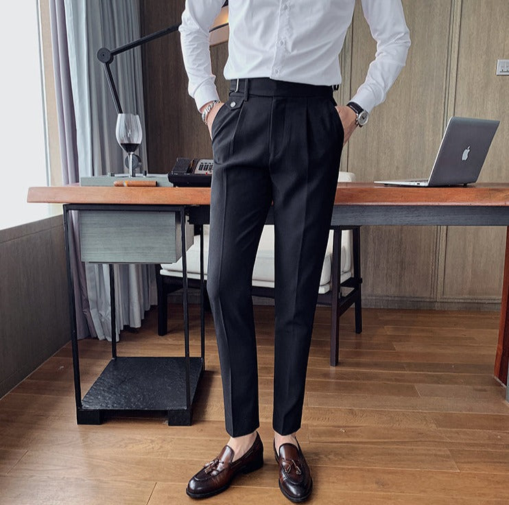 Heren Pantalon met Eenvoudig Ontwerp en Comfortabele Pasvorm 5