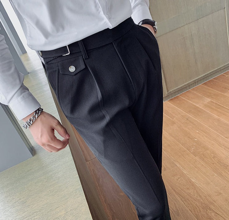 Heren Pantalon met Eenvoudig Ontwerp en Comfortabele Pasvorm 7