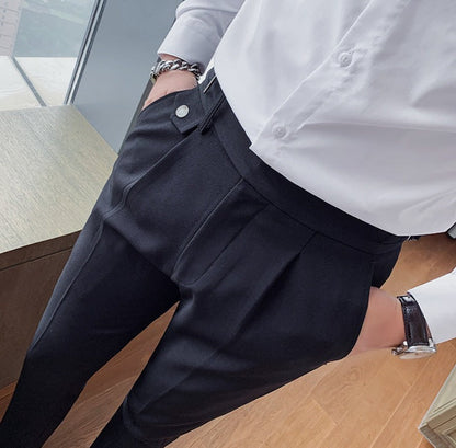 Heren Pantalon met Eenvoudig Ontwerp en Comfortabele Pasvorm 8