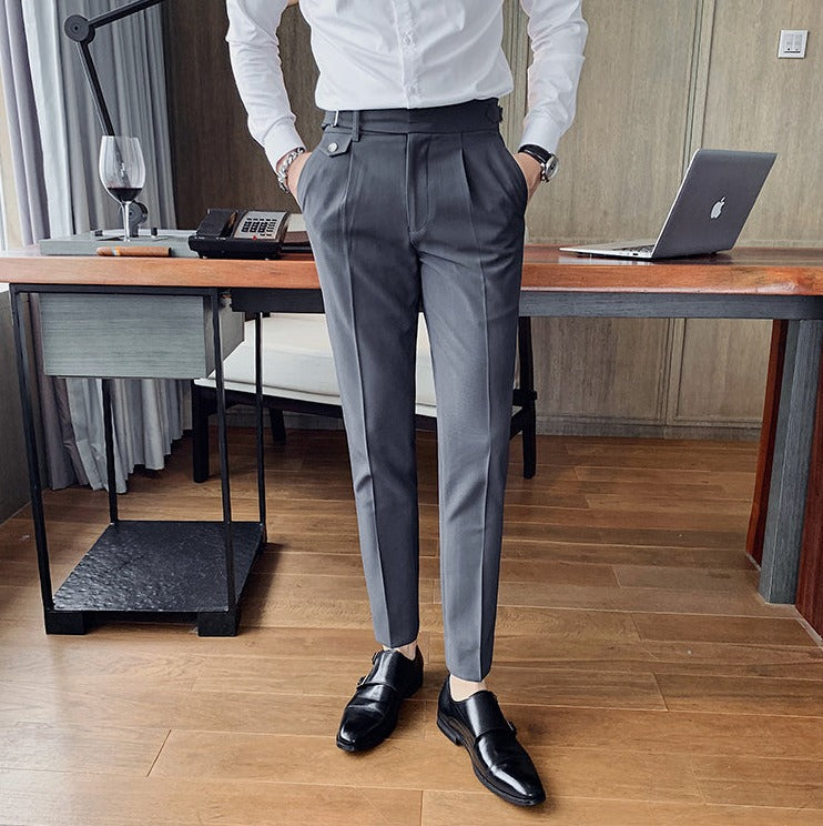 Heren Pantalon met Eenvoudig Ontwerp en Comfortabele Pasvorm 9