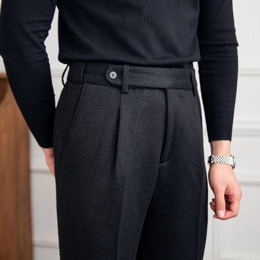 Heren Pantalon met Pince en Slim Fit voor Een Elegante Look 0