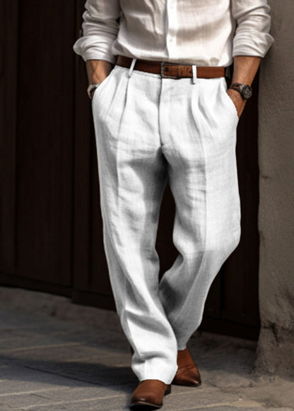 Heren Pantalon met Verstelbare Tailleband en Tailored Fit 2