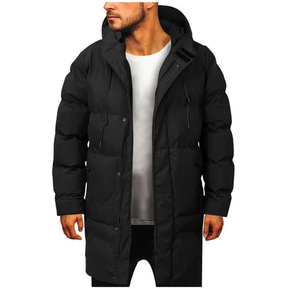 Heren Parka met Gewatteerd Ontwerp en Beschermende Kap 1