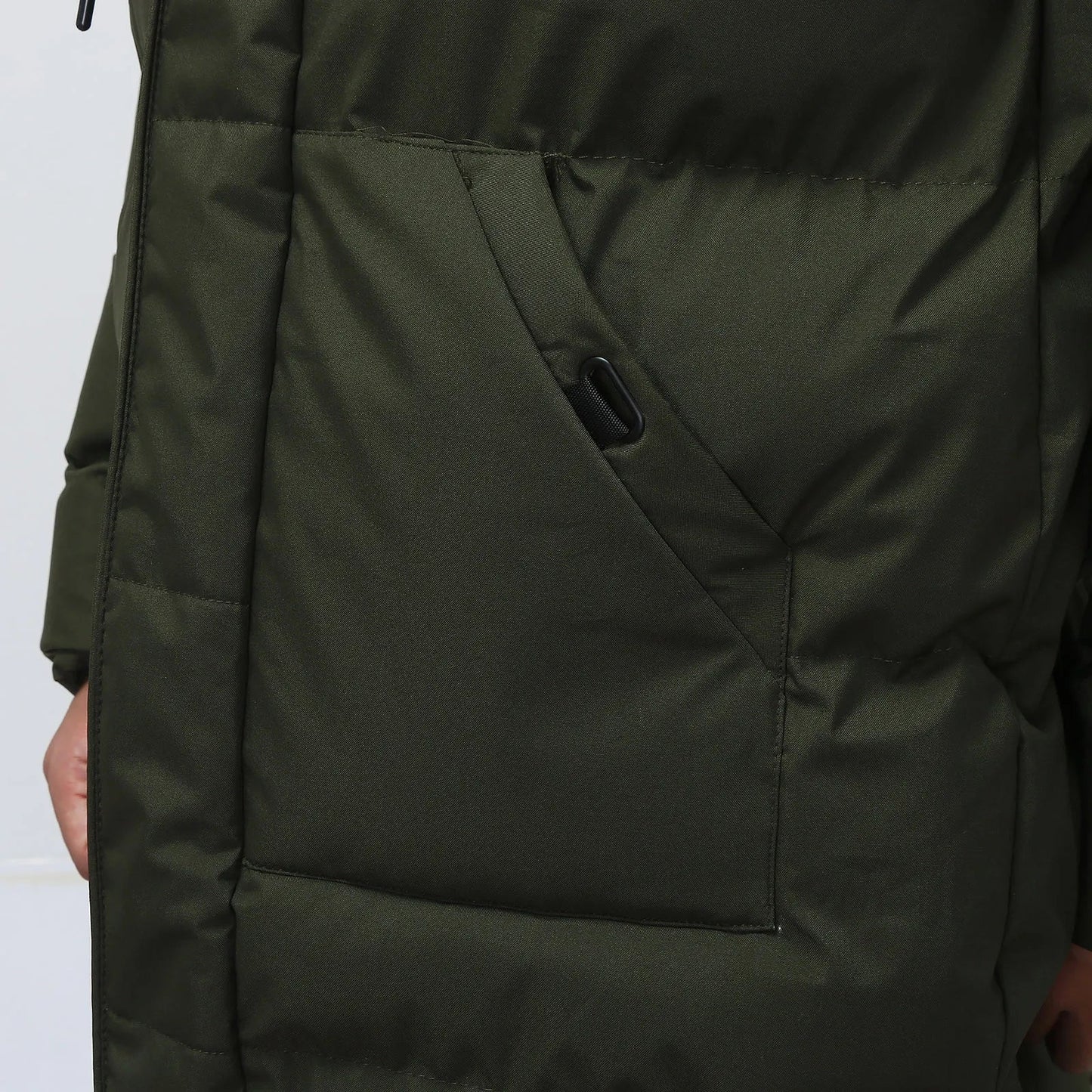 Heren Parka met Gewatteerd Ontwerp en Beschermende Kap 3