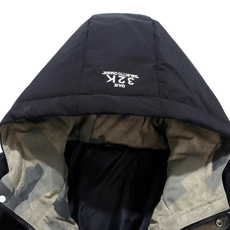 Heren Parka met Vast Capuchon en Waterdichte Bescherming 4