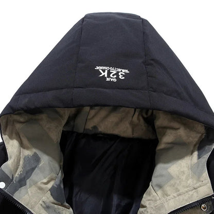 Heren Parka met Vast Capuchon en Waterdichte Bescherming 4