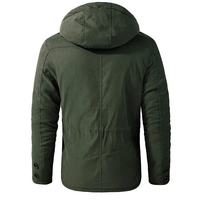 Heren Parka met Warme Voering en Militaire Look voor de Winter 3