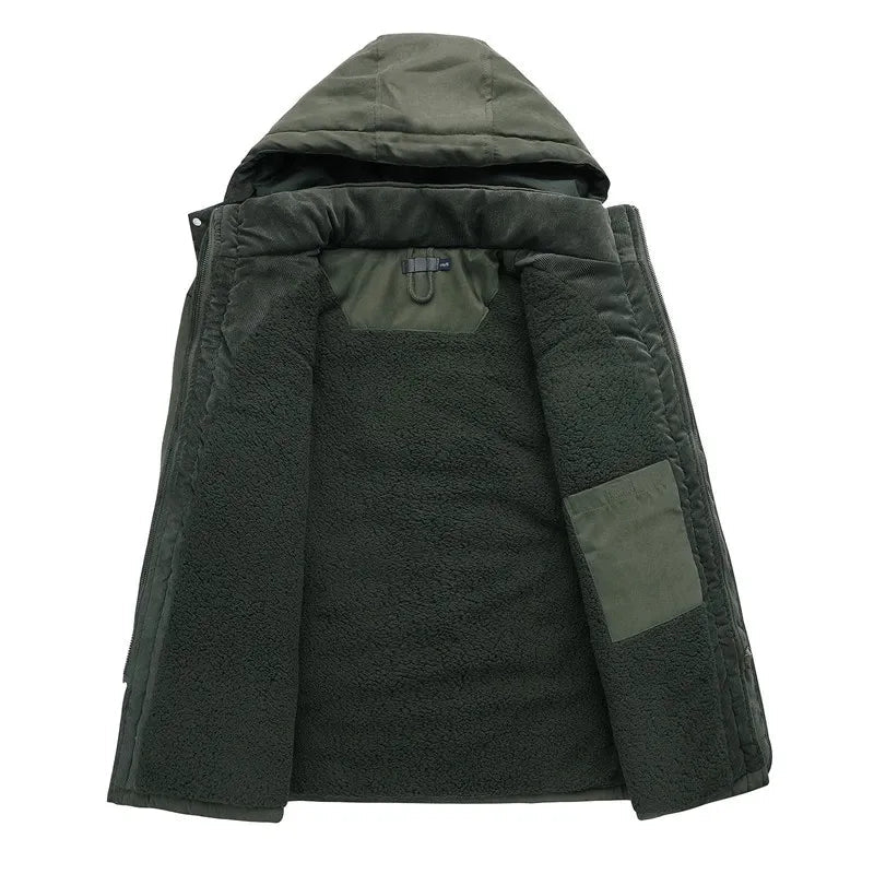 Heren Parka met Warme Voering en Militaire Look voor de Winter 4