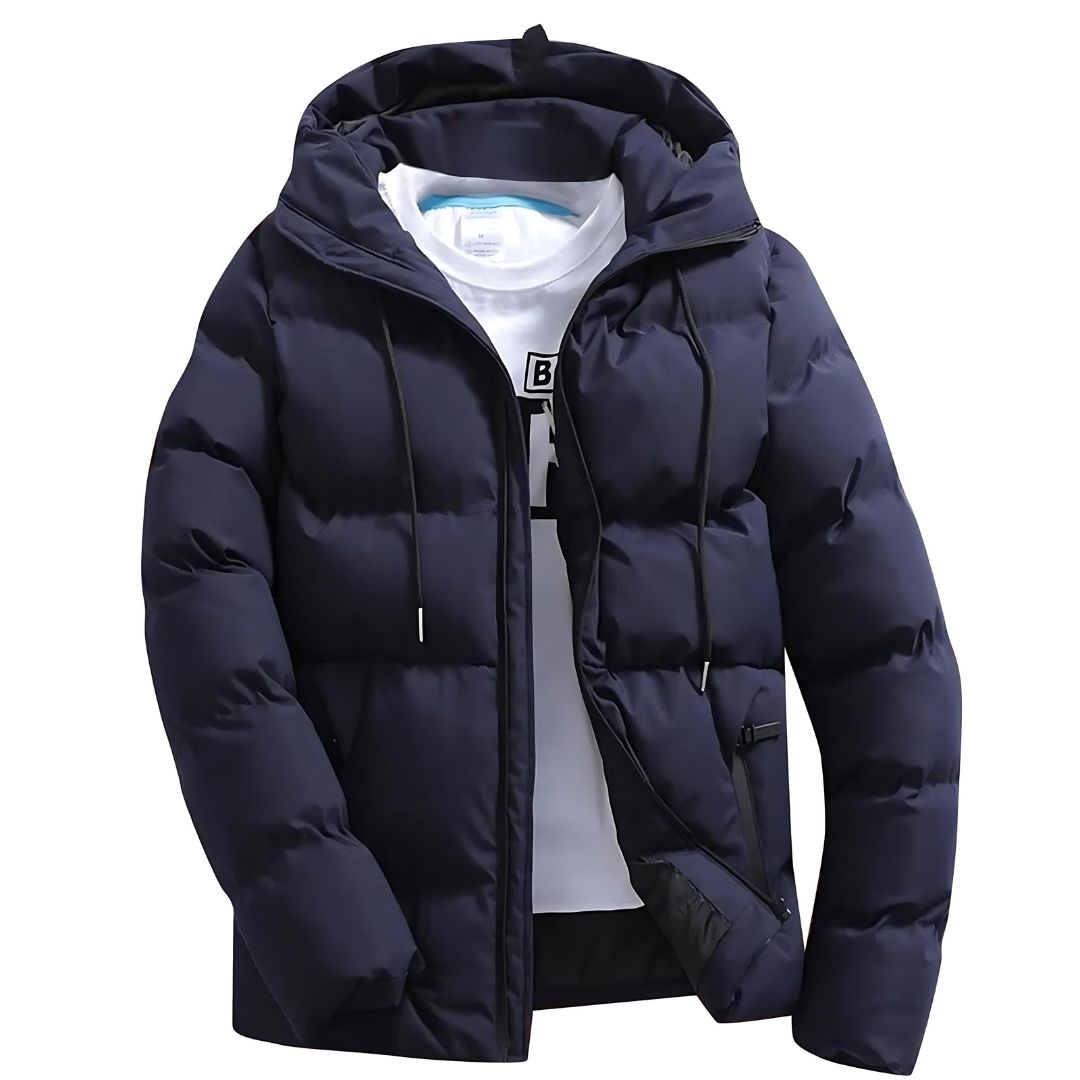 Heren Parka met Waterafstotende Buitenlaag en Donsvulling voor de Winter 0