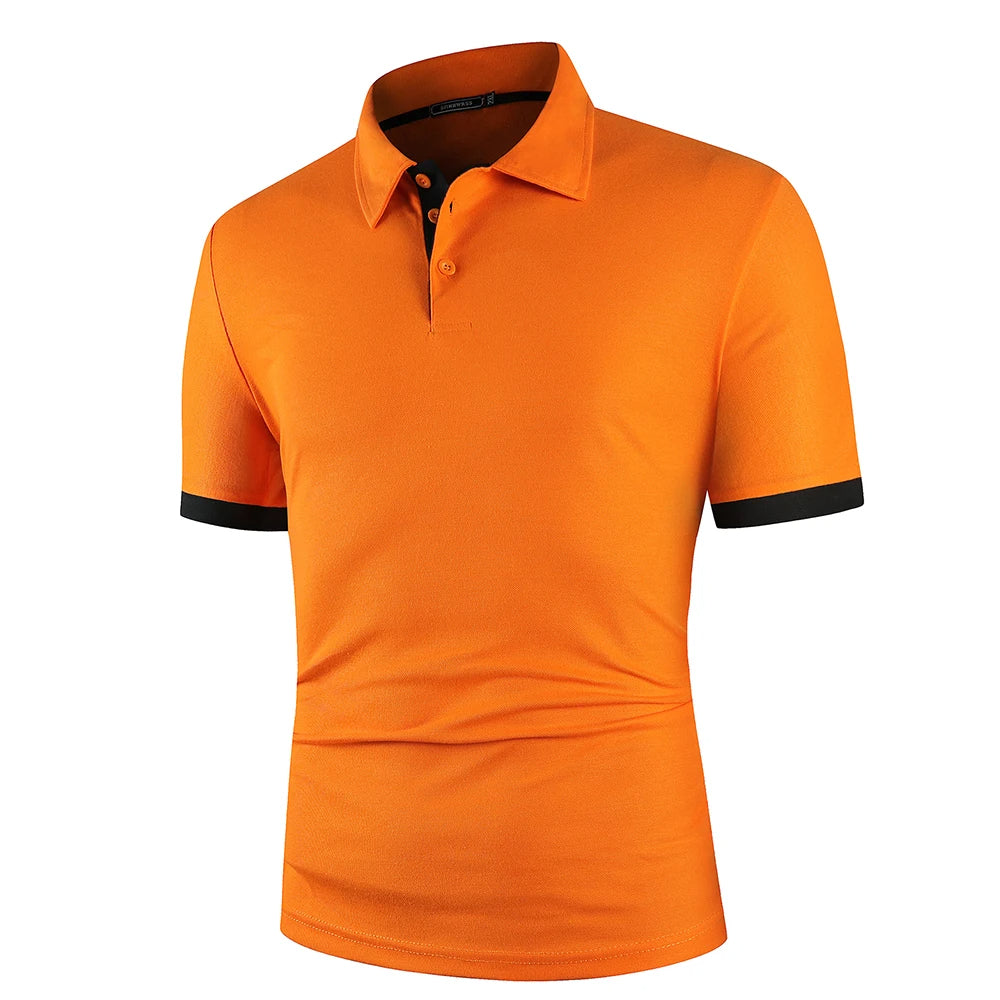 Heren Polo Shirt van Ademend Katoen voor Zomergebruik 5