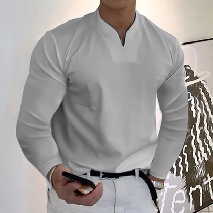 Heren Polo met Lange Mouwen en Lichtgewicht Stof voor Casual en Professionele Gelegenheden 11